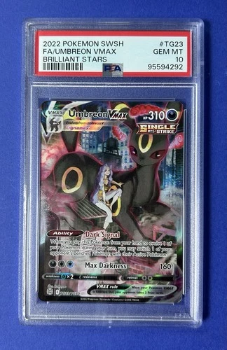2022 Pokémon SWSH FA/Umbreon VMax Brilliant Stars #TG23 PSA 10 GEM MT