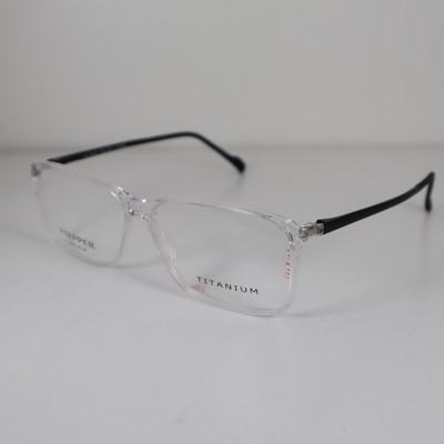 Stepper SI-20139 F290 Clear Full Rim Titanium Eyeglasses Frames 58-14-140mm