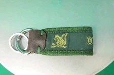 The COUNTRY CLUB at BROOKLINE belt handcrafted leather KEY RING fob
