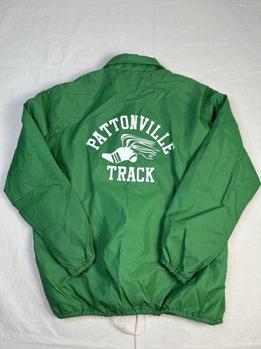 Vintage 1970s Midwest Traders Pattonville Track Windbreaker L Chain Stitch B15