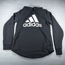 Adidas Hoodie Logo Graphic w/ Pockets Pullover Women  s Small
