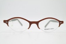 Brille ROMEO GIGLI RG145 Braun Weiß Grün Silber Halbrand Brillengestell Neu