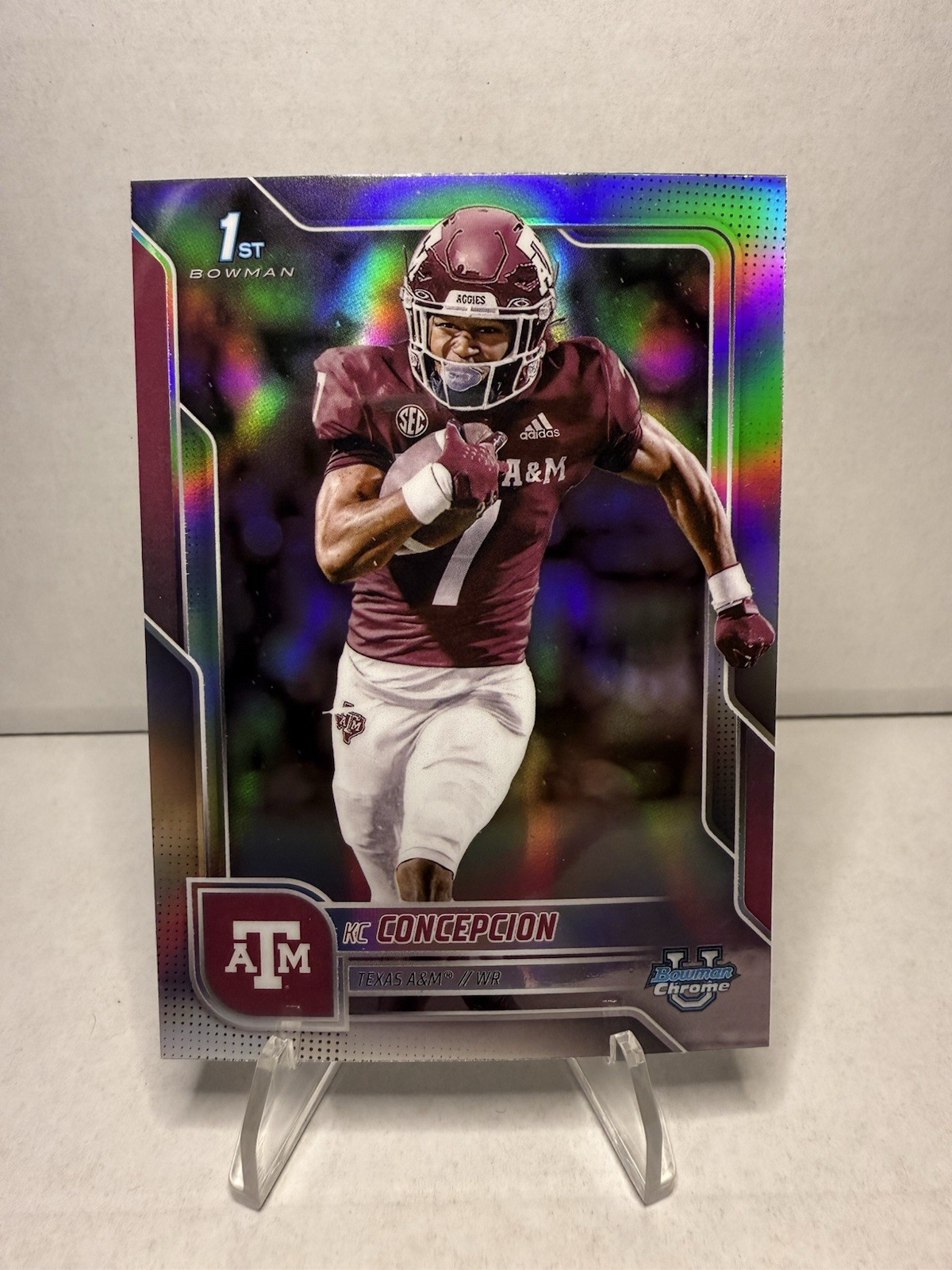 2025 Bowman University Chrome - KC Concepcion #91 Refractor (RC)