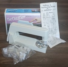 Vintage BeDazzler Stud Setter Kit 1980s Original Complete w/ Rhinestone/pattern