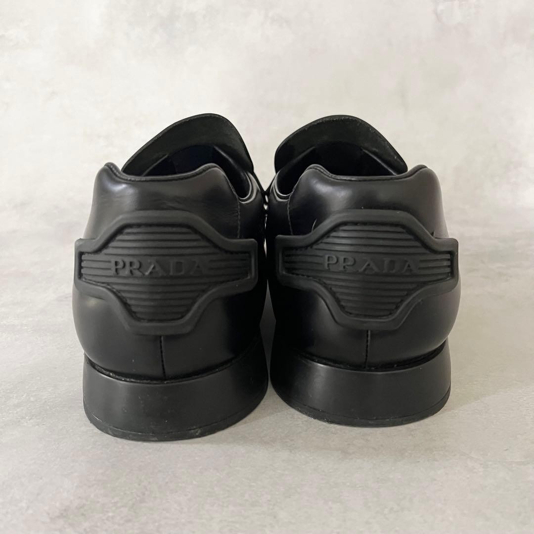 PRADA Men's Dress Shoes Loafers Leather Black UK8.5/US9.5 112979c thumbnail 17