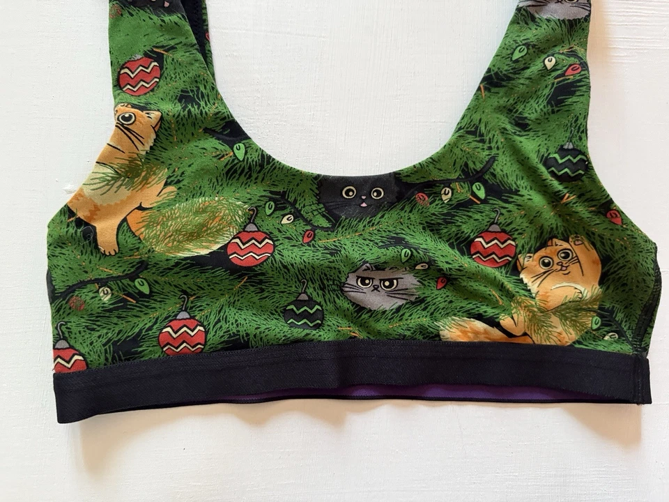 Bralette Meundies UltraModal™ CoreScoop MEOWY VACACIONES DE NAVIDAD Talla XS NUEVO $34 Foto 2 de 4