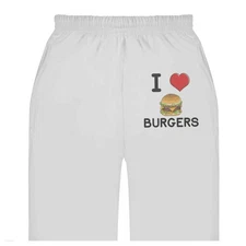 'I Love Burgers' Adult Sweatpants / Joggers (JO034098)