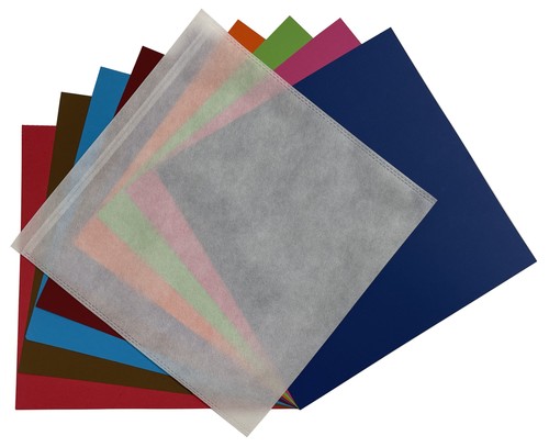 100 CheckOutStore White Non Woven Storage Sleeves for 12x12 Cardstock Paper - Picture 2 of 4