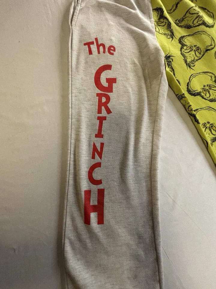 Pantalones de Pijama The Grinch Para Hombre Medianos M Navidad Joggers Pantalones de Salón Dr. Seuss Foto 2 de 4
