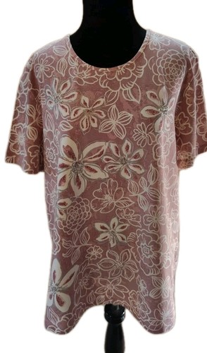 Alfred Dunner Pullover Top Size Large