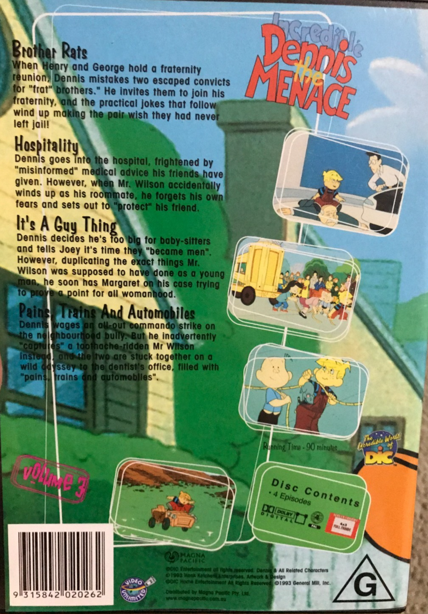 Dennis the Menace : Vol 3 (DVD, 1986) for sale online | eBay