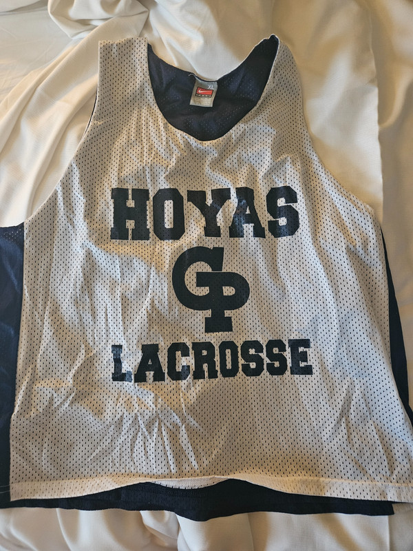 Nike Hoyas Reversible Lacrosse Pinnie Sz L