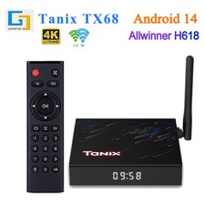 Tanix TX68 TV Box, Allwinner H618, Android 14, 4K WiFi 6 BT5.0 Media Player