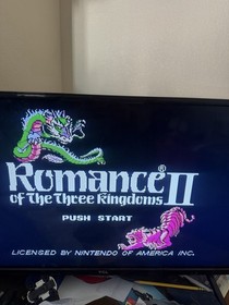 1985 Authentic Romance of the Three Kingdoms II NES