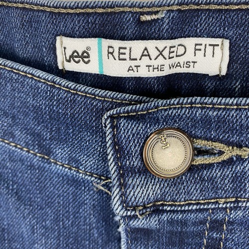 Lee Jeans Relaxed Fit At the Waist Women 12 Dark Wash 3051867 34X31 READ - Picture 3 of 8