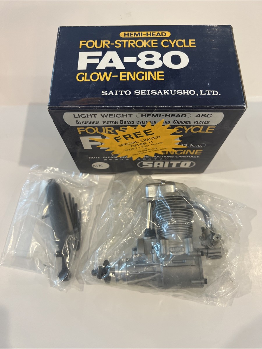 ラジコンエンジンFA-80GK ラジコンエンジンFA-80GK SAITO FA-80 GKの整備、取説の怪