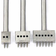 4/5/6/8mm Leather Craft Tools Hole Chisel Graving Stitching Punch Tool Set