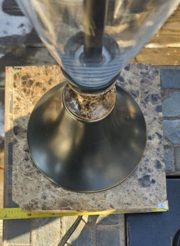 RARE Lite Source LSF-21415 One Light Lamp Bronze Glass Marble Base FREESHIPPING - Picture 9 of 23