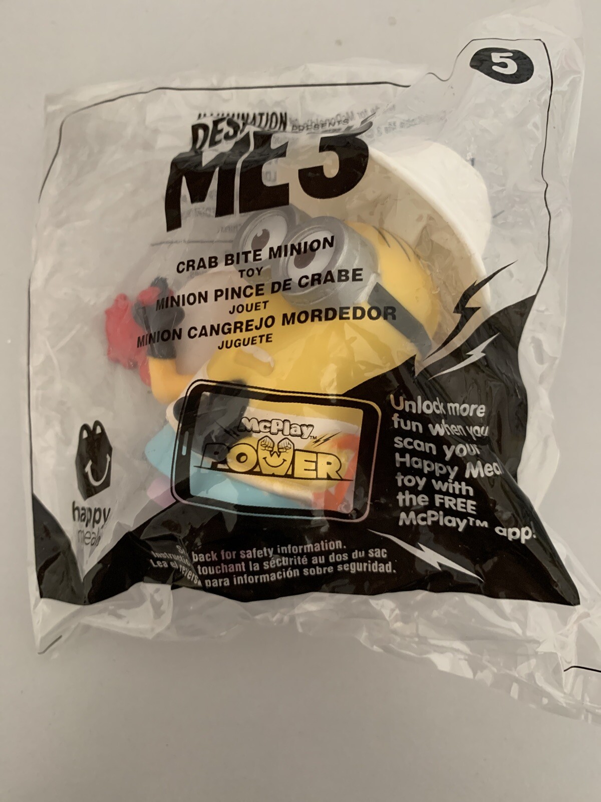McDonald Minion Toy 2017 # 5 Crab Bite Minion