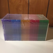 CD/DVD Slim Jewel Cases 50 Pack Multicolor Sealed