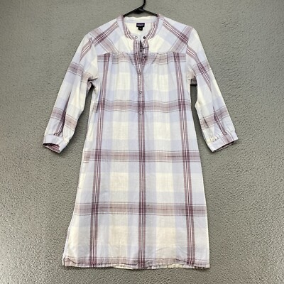 white christmas dresses used Patagonia Worn Wear-Women's Regenerative Organic Certified Cotton T-Shirt Dress-FDVL-Blue-75245-S