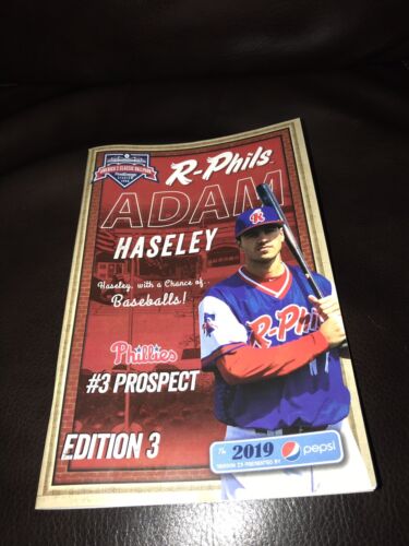 2019 Reading Fightin Phils Official Program Issue 3 Adam Haseley Phillies - Picture 1 of 1