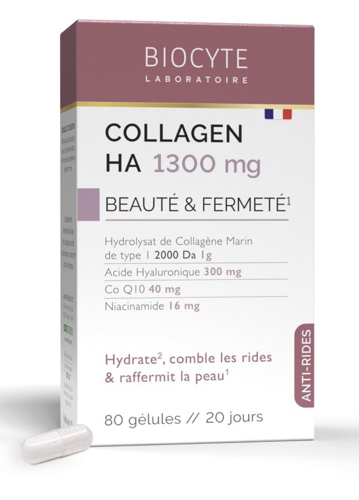 Rides et relâchement cutané ? Découvrez Biocyte collagène HA 1300mg pour le visage