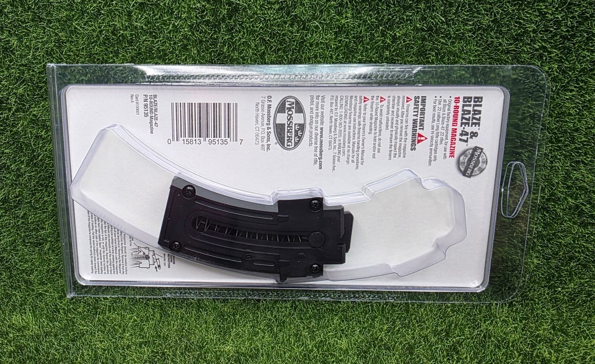 Mossberg Blaze/Blaze 47 OEM 10 Round Magazine .22 LR, Black