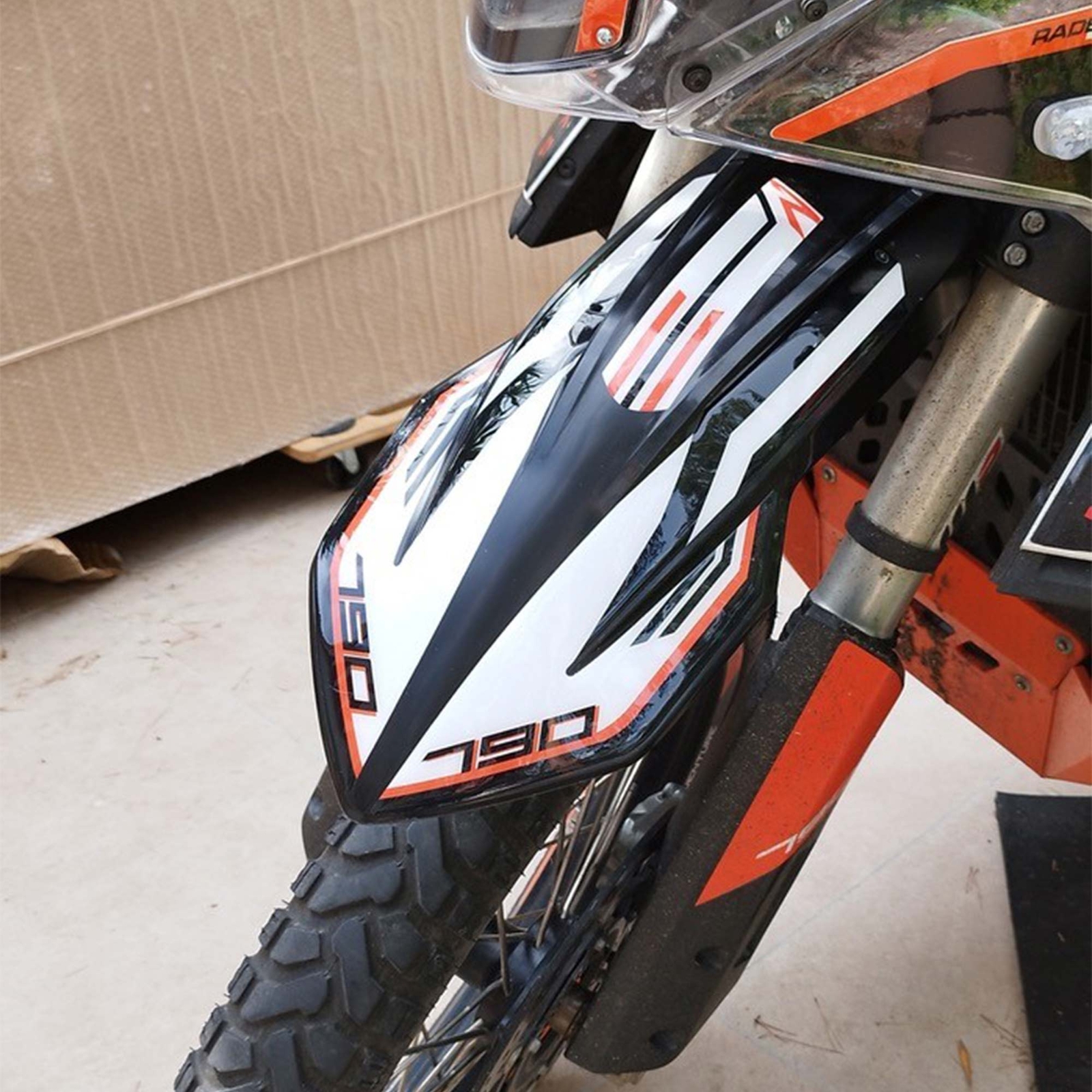 BIKE-label Felgenbett-Aufkleber Schwarz – Für KTM 790 Duke/Adventure, 4-teiliges Set