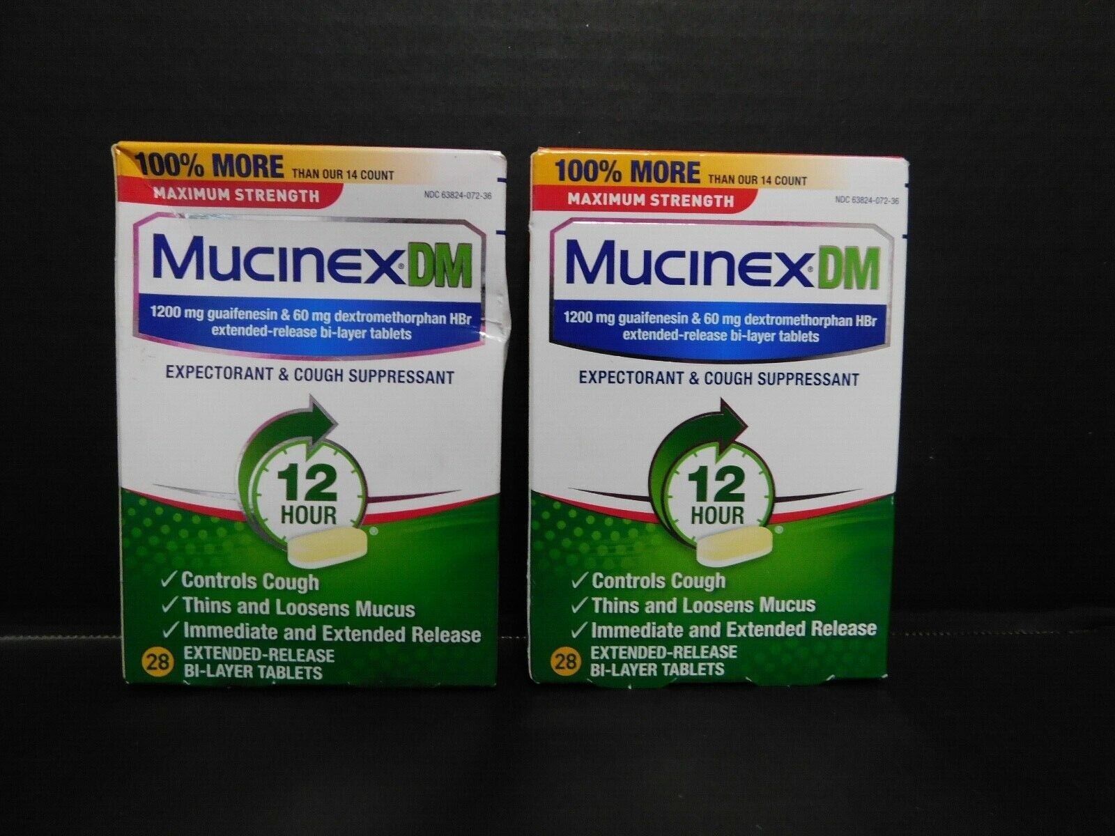 2- Mucinex Max 55% OFF DM Expectorant Cough Suppressant 56 Tablets 23 1 New product! New type 6 Total