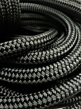 Black Polyester Braid on Braid Marine Rope 6mm - 18mm Priced per meter