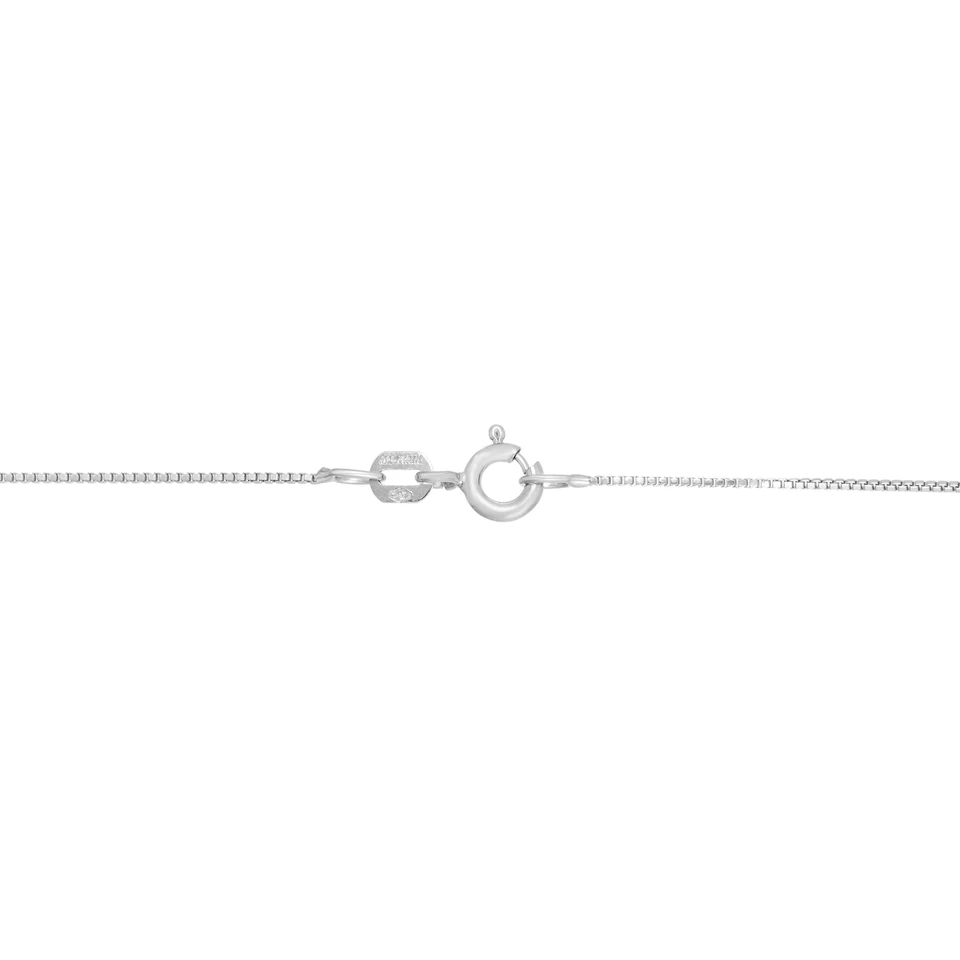 Sterling Silver 9mm Knot Pendant Necklace with 0.10 cttw. Diamonds - Gift - Image 2 of 2