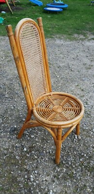 Bambus Stuhl Rattan Bambusmbel Designerstuhl Sitzmbel Esszimmer Holz  gebraucht | eBay.de