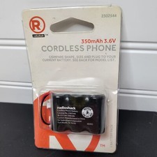 RadioShack 3.6Volt 350mAh NiCd Rechargeable Phone Battery 2302544 230-2544