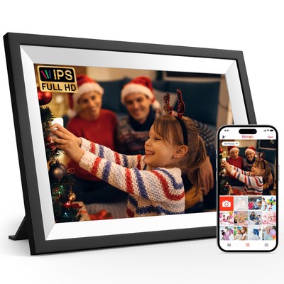 Frameo 10.1 inch WiFi Digital Picture Frame, IPS Touch Screen Smart Cloud Dig...