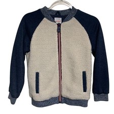 Cat Jack Fleece Sherpa Zip Up Jacket Boys Size M 8/10