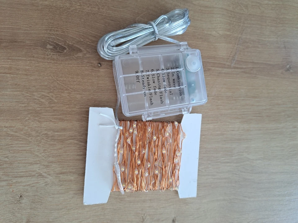 2 X 12M Battery Cooper Wire Light String Fairy Lights Xmas Party  - Image 4 of 4