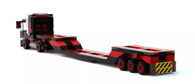 Lego Trailer Truck building instruction MOC PDF LXF HTML