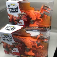 ZURU ROBO ALIVE ROBOTIC PETS~~DINO WARS RAPTOR BUNDLE! QTY 2~~NIB