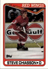 1990-91 Topps Steve Chiasson #94 Detroit Red Wings