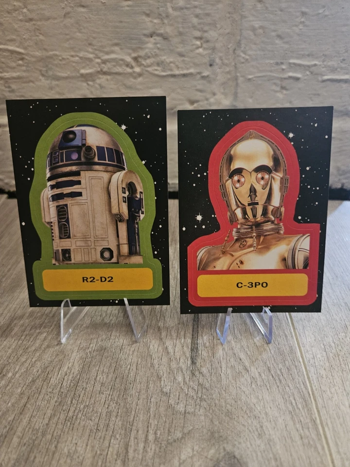 2017 Star Wars Journey to Last Jedi Sticker Insert 13 C-3PO And R2-D2 Rare Topps - Image 3 of 3