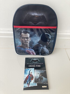 Batman V Superman Dawn Of Justice Junior Rucksack & Cross Fire Roman