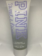 VICTORIA'S SECRET PINK SWEET  FLIRTY 2-IN-1 WASH  SCRUB 10.1 OZ NEW NO SEAL B