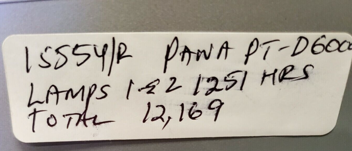 Panasonic+PTD6000US+DLP+Projector for sale online eBay