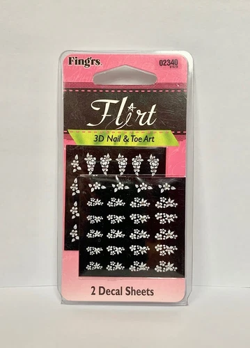 FING'RS FLIRT 3D NAIL & TOE ART FLOWERS - 02340