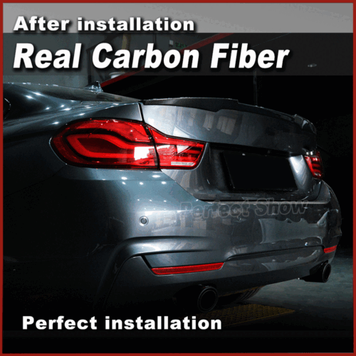 Für BMW F32 Coupe 420i 430i 440i Carbon Heckspoiler Hecklippe Flügel Spoiler Lip - Picture 4 of 12