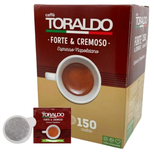 300 Cialde Caffè TORALDO 7,2 g. Miscela FORTE E CREMOSO