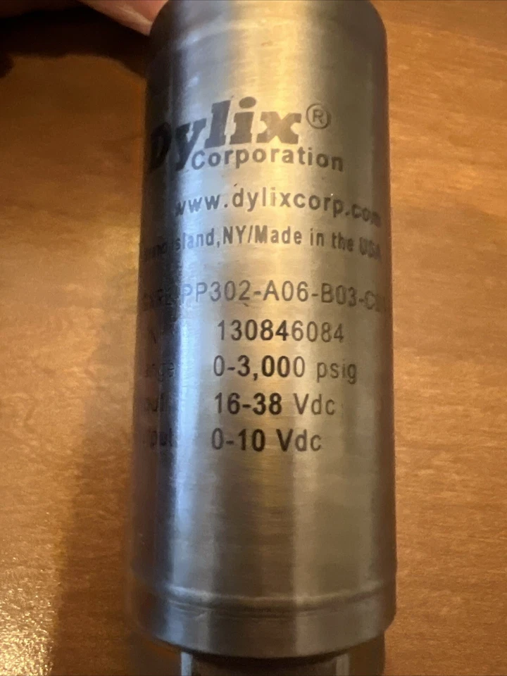 🔥DYLIX GXR2-PP302-A06-B03-C01-D10 Pressure Transducer 16-38VDC Used🇺🇸 - Image 3 of 4