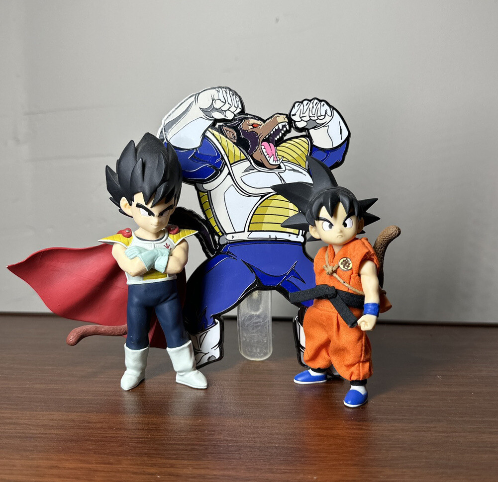 DRAGONBALL Z Childhood Vegeta Rare DOD Kid Goku and Great