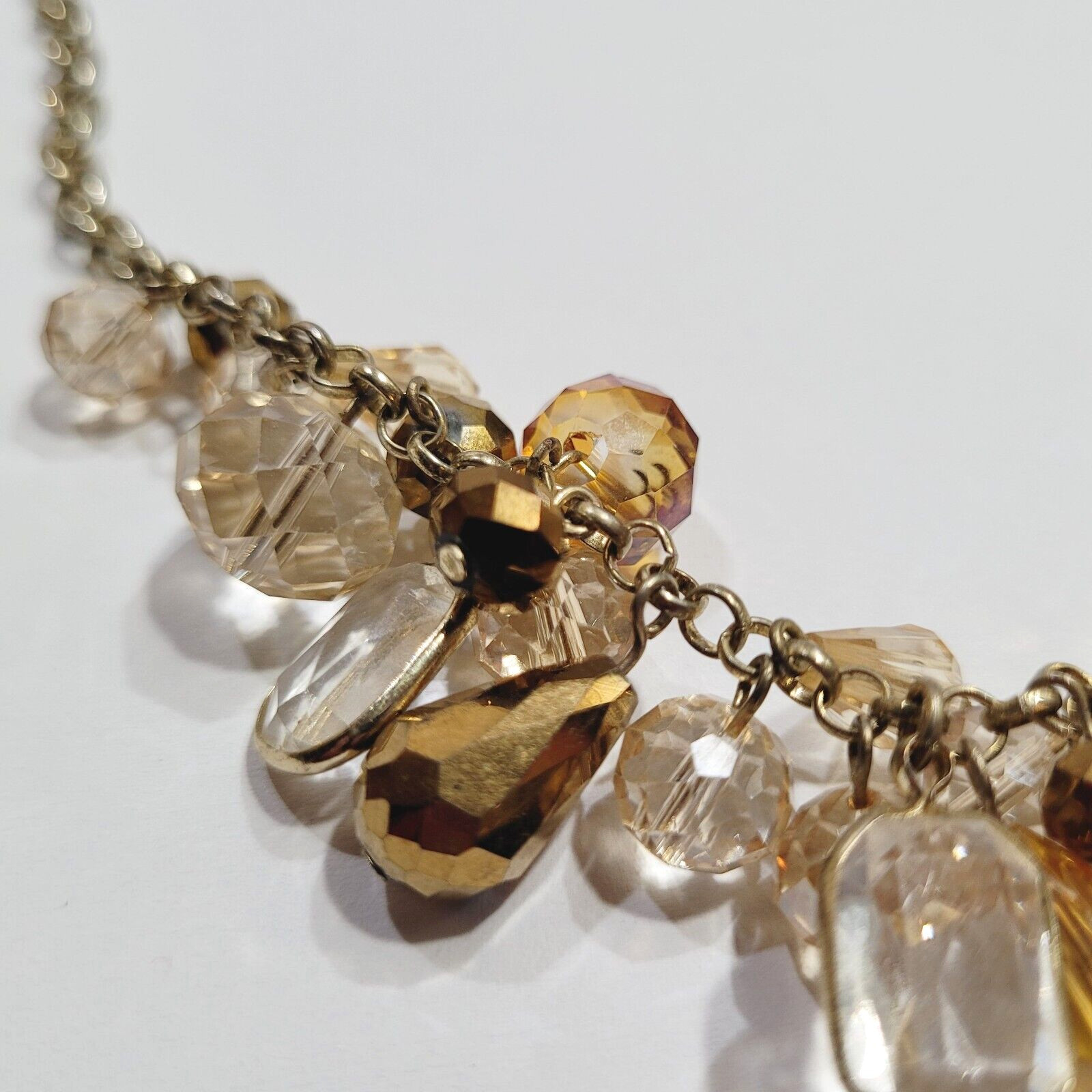 Chunky Cluster Statement Multi Colored Faceted Gl… - image 12